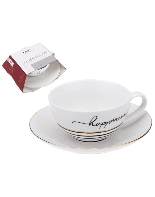 Zdjęcie: Filiżanka Happiness 220 ml z porcelany New Bone 91405 RAVI