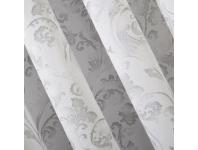 Zdjęcie: Zasłona Joanna 140x250 cm biało-srebrna na przelotkach EUROFIRANY