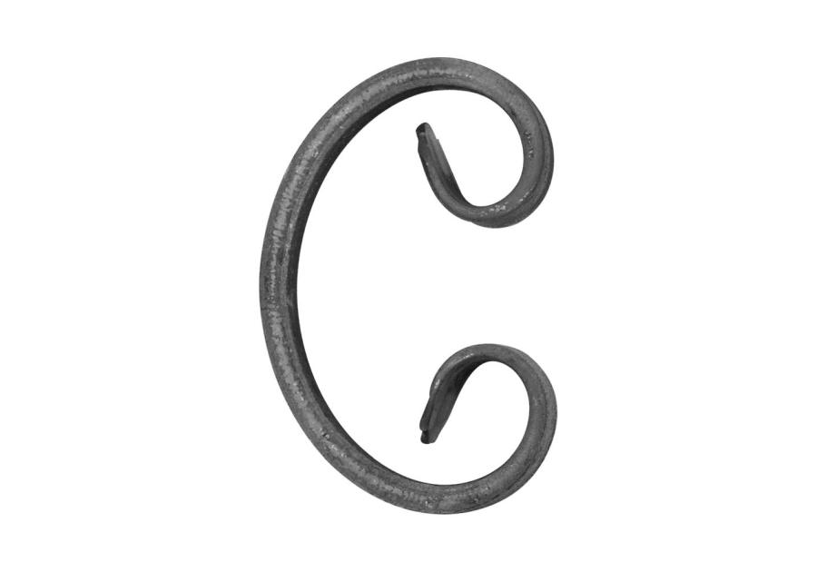 Zdjęcie: Motyw z płaskownika C 12x6 mm 95x60 mm METRO