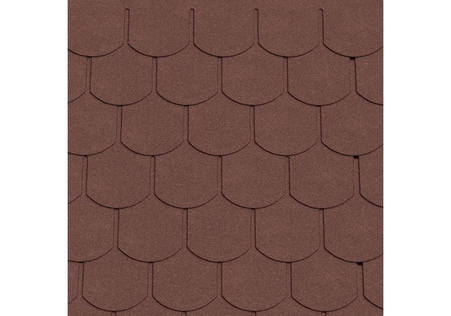 Zdjęcie: Gont bitumiczny Patio Karpiówka czerwony MATIZOL