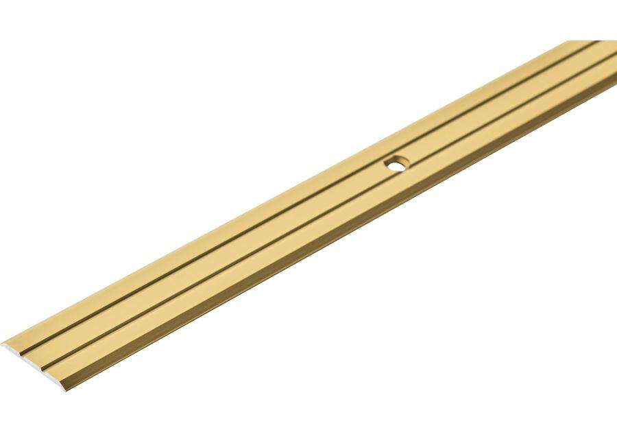 Zdjęcie: Profil progowy ochronny aluminium anoda 25 mm 1,8 m złoty CEZAR