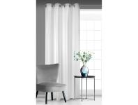 Zdjęcie: Zasłona Aggie 140x250 cm biała na przelotkach EUROFIRANY