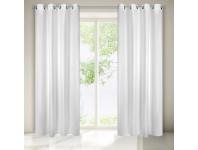 Zdjęcie: Zasłona Aggie 140x250 cm biała na przelotkach EUROFIRANY