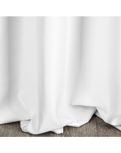 Zdjęcie: Zasłona Aggie 140x250 cm biała na przelotkach EUROFIRANY