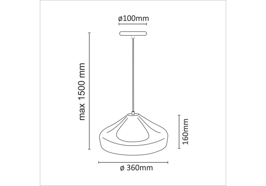 Zdjęcie: Lampa wisząca Gavle E27 IL MIO