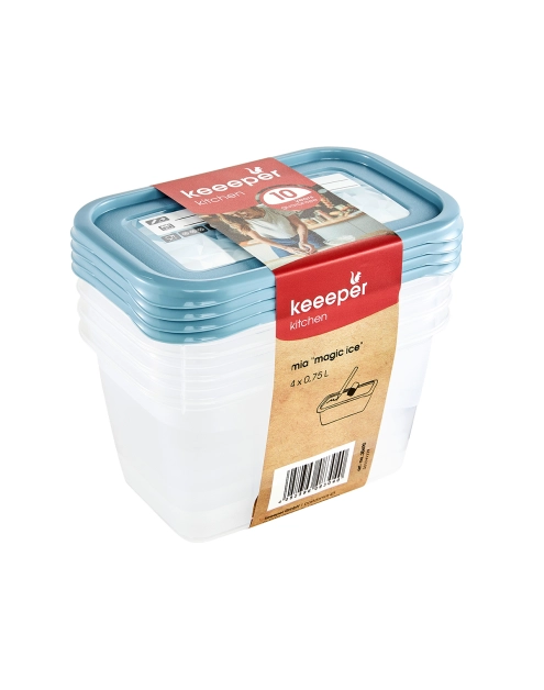 Zdjęcie: Komplet 4 sztuk pojemników Mia Magic 0,75 L KEEEPER