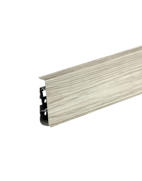 Zdjęcie: Listwa przypodłogowa PVC Hi Line Prestige 2,2x7,5 cm 2,50 m Dąb Beżowy Haras Mat CEZAR