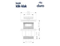 Zdjęcie: Korek klik-klak mały z tuleją DURO