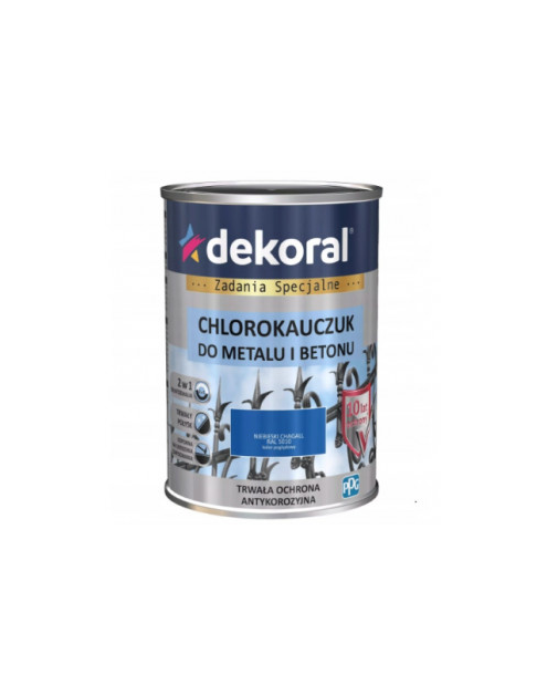 Zdjęcie: Chlorokauczuk Strong niebieski chagall 0,9 L DEKORAL