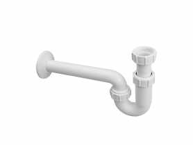 Syfon umywalkowy rurowy 1.1/4x32 mm bez spustu MCALPINE