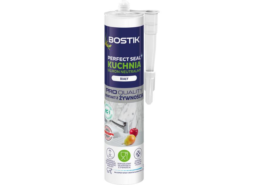 Zdjęcie: Silikon neutralny Kuchnia biały 280 ml BOSTIK PERFECT SEAL