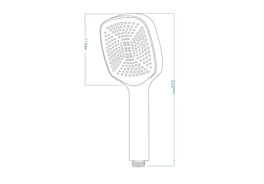 Zdjęcie: Słuchawka natryskowa 1-funkcyjna Neo Maro Chrom DEANTE