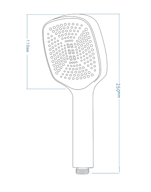 Zdjęcie: Słuchawka natryskowa 1-funkcyjna Neo Maro Chrom DEANTE