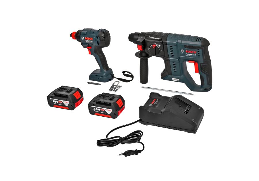 Zdjęcie: Młotowiertarka + zakrętarka GBH 180+GDX 180 zestaw BOSCH PROFESSIONAL