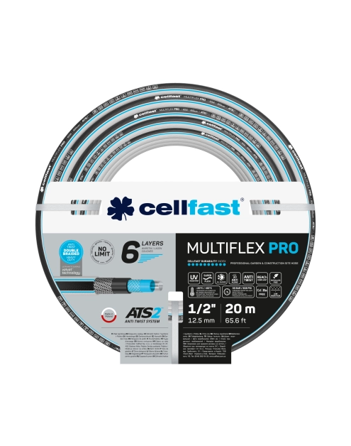 Zdjęcie: Wąż ogrodowy Multiflex Pro ATS2 1/2" 20 m CELLFAST
