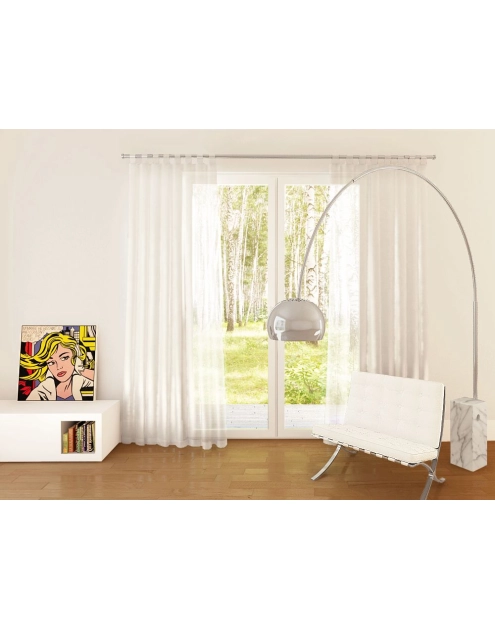 Zdjęcie: Firanka Otylia 145x245 cm, biały UNIGLOB