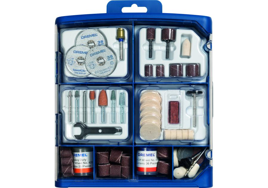 Zdjęcie: Osprzęt uniwersalny do multiszlifierek, zestaw 150 sztuk DREMEL