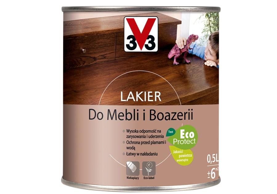 Zdjęcie: Lakier do mebli i boazerii mahoń połysk 0,5 L V33