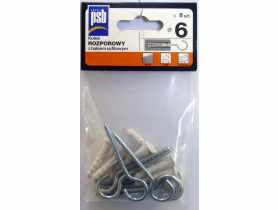 Kołki rozporowe 6mm z hakiami sufitowymi, worek 8 szt. SILA