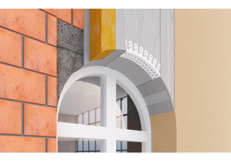 Zdjęcie: Kątownik łukowy z siatką BP10S L300 20 cm BELLA PLAST