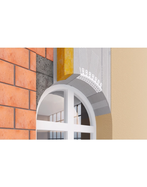 Zdjęcie: Kątownik łukowy z siatką BP10S L300 20 cm BELLA PLAST