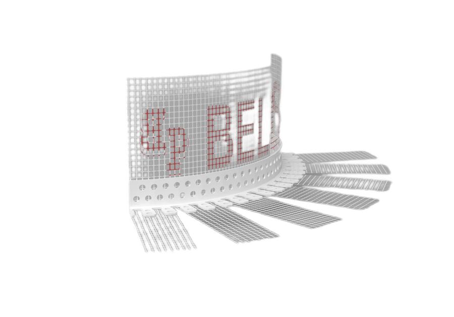 Zdjęcie: Kątownik łukowy z siatką BP10S L300 20 cm BELLA PLAST