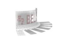 Zdjęcie: Kątownik łukowy z siatką BP10S L300 20 cm BELLA PLAST