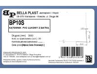 Zdjęcie: Kątownik łukowy z siatką BP10S L300 20 cm BELLA PLAST