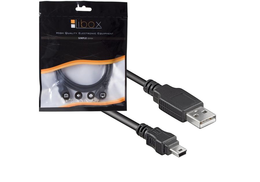 Zdjęcie: Kabel USB - MINI USB 1,8 m LB0017 LIBOX