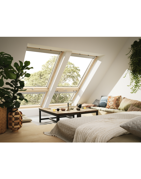 Zdjęcie: Element doświetlający GIL 3066 drewniany stały, 94x92 cm VELUX