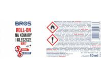 Zdjęcie: Rollon na komary i kleszcze Max 50 ml BROS