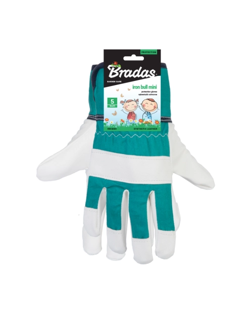 Zdjęcie: Rękawice ochronne Iron Bull Mini ze sztucznej skóry oraz tkaniny bawełnianej BRADAS