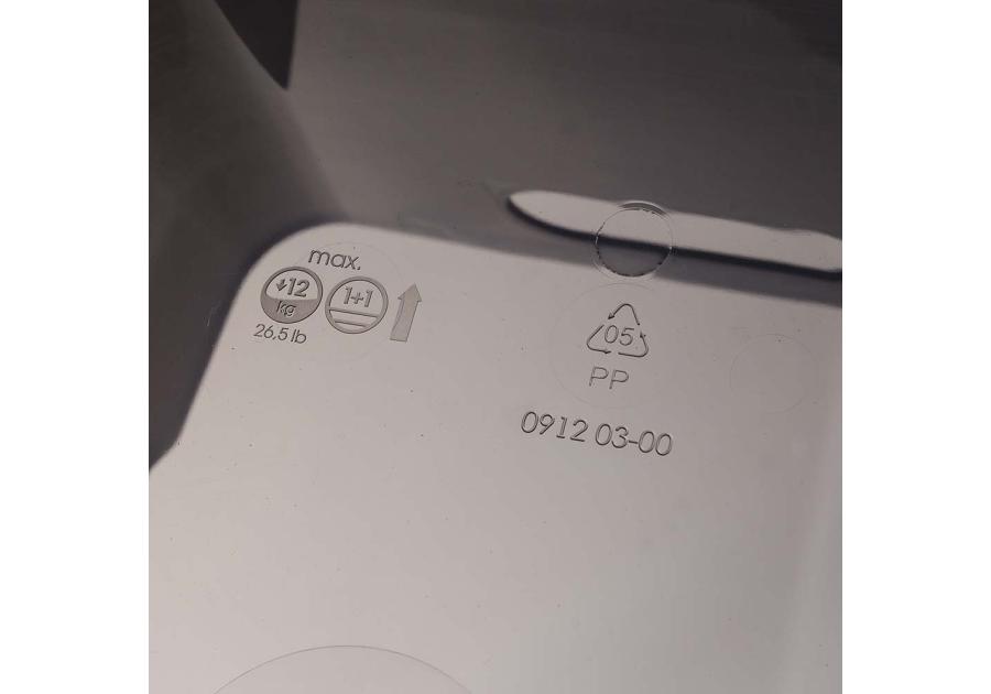 Zdjęcie: Pojemnik lifestyle-box 20 L lotta crystal grey transparent KEEEPER
