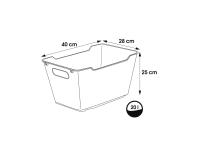 Zdjęcie: Pojemnik lifestyle-box 20 L lotta crystal grey transparent KEEEPER