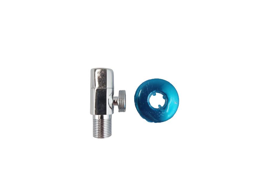 Zdjęcie: Zawór kątowy kulowy z głowicą ceramiczną kwadratowy - 1/2"x3/4" WADEP