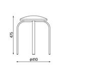 Zdjęcie: Taboret Chico chrome kremowy V18 NOWY STYL