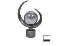 Zdjęcie: Końcówka karnisza Victoria fi 19 mm 2 szt luna tytan KARWEL