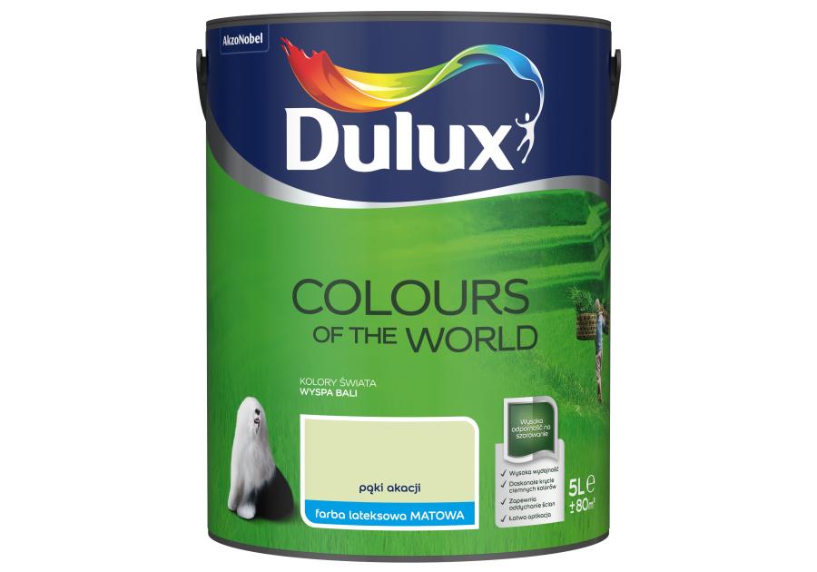 Zdjęcie: Farba do wnętrz Kolory Świata 5 L pąki akacji DULUX