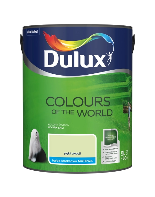 Zdjęcie: Farba do wnętrz Kolory Świata 5 L pąki akacji DULUX