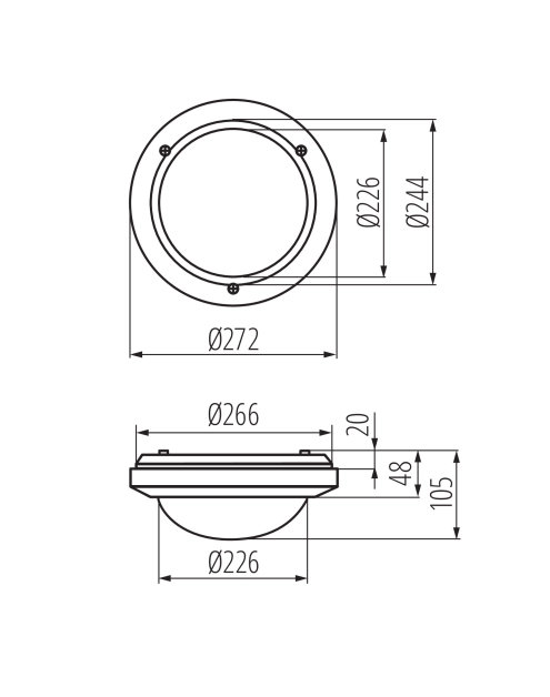 Zdjęcie: Oprawa oświetleniowa E27 Marc DL-60 60 W KANLUX