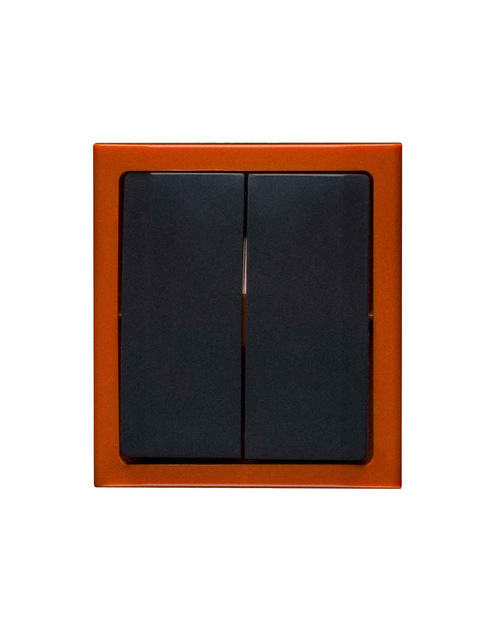 Zdjęcie: Łącznik podwójny świecznikowy Bravo natynkowy ŁNH-2B, IP54 pomarańcz POLMARK