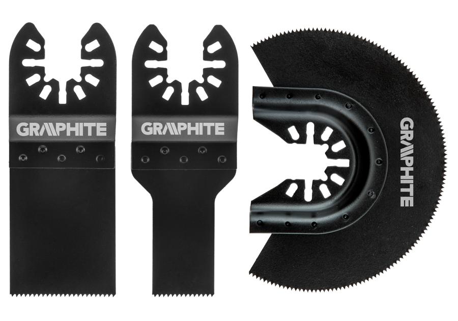 Zdjęcie: Zestaw brzeszczotów do drewna, 3 szt. GRAPHITE
