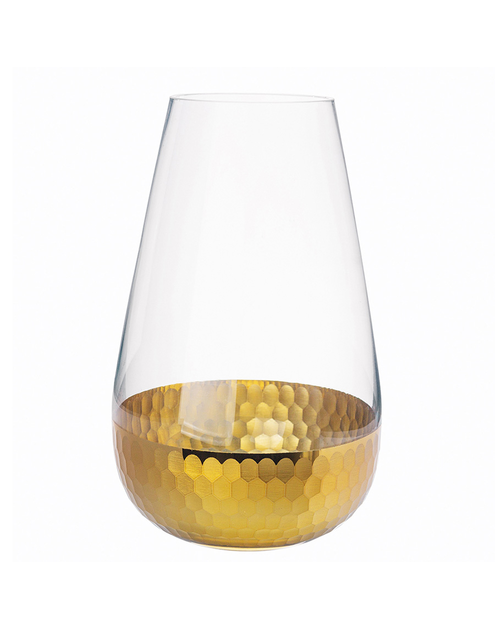 Zdjęcie: Wazon szklany 25 cm Golden Honey ALTOMDESIGN