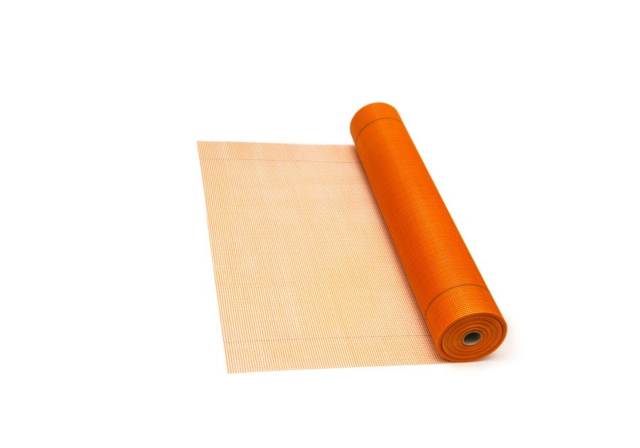 Zdjęcie: Siatka podtynkowa z włókna szklanego Euro Net 150 pomarańczowa MASTERPLAST