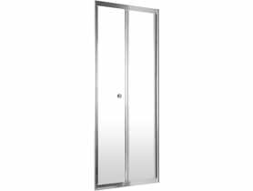 Drzwi prysznicowe wnękowe 90 cm - składane Flex chrom DEANTE