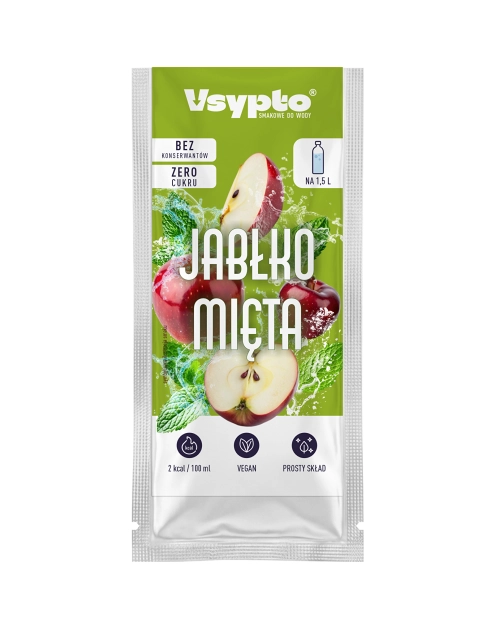 Zdjęcie: Napój w proszku do wody o smaku jabłkowo - miętowym 9 g VSYPTO