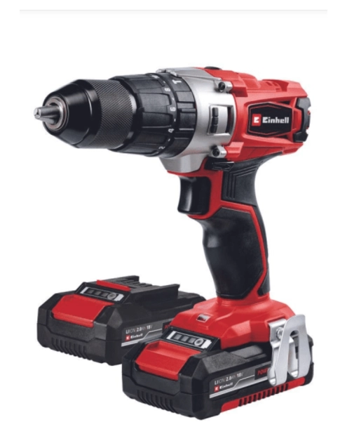 Zdjęcie: Wiertarko-wkrętarka TE-CD 18/2 Li-i +64, 2x2,0 Ah EINHELL