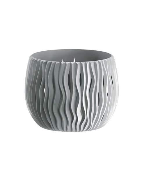 Zdjęcie: Doniczka Bowl Sandy basic szary kamienny 18 cm PROSPERPLAST