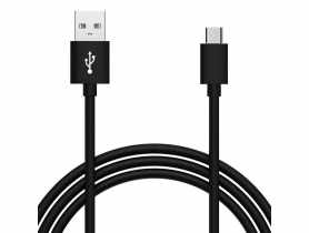 Kabel USB - Micro USB 1m czarny 2A LB0067 Black LIBOX