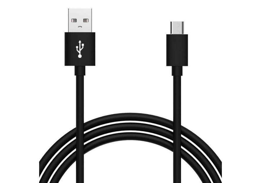 Zdjęcie: Kabel USB - Micro USB 1m czarny 2A LB0067 Black LIBOX